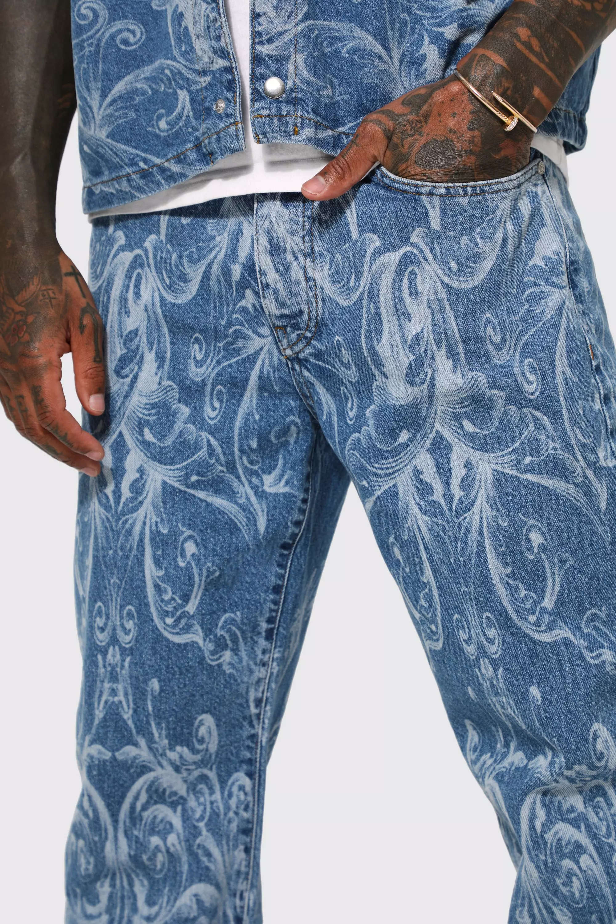 Laser print hot sale on denim